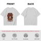 Olive t-shirt with coffee bear graphic that says a cup of coffee solves everything