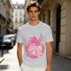 Oversized dark green t-shirt with cute pink ramen bowl graphic