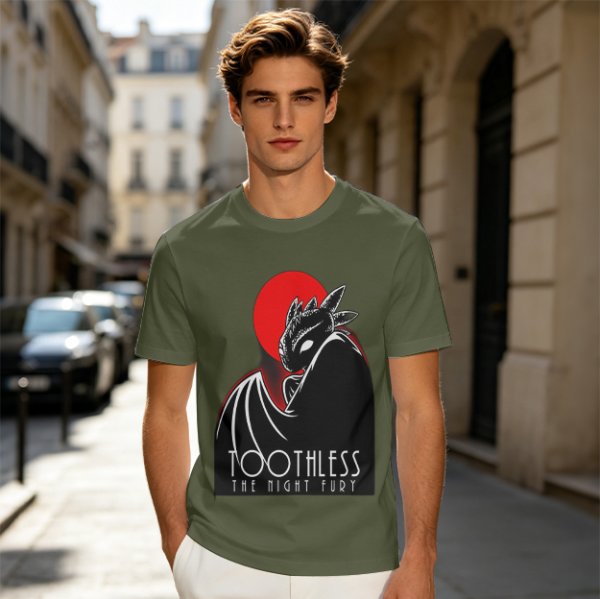Toothless The Night Fury Dragon Graphic T-Shirt