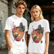 Godzilla in spicy ramen bowl graphic tee