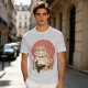 Olive Green T-Shirt With Bulldog Frog Hybrid Graphic Print
