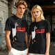 Olive T-Shirt With Metal Goose Solid Parody Graphic Print