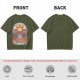 Olive T-Shirt With Stained Glass Style Praise The Sun Knight Print