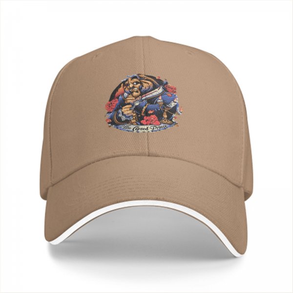 Black Baseball Cap Featuring The Cursed Prince Beast Artwork