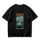 Olive T-Shirt with Stranger Hobbs Upside Down Comic Print