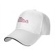 Black Baseball Cap With Pink Whimsical Graphic Design