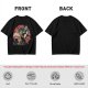 Olive T-Shirt with Classic Horror Monsters Going to Cinema Print