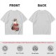Olive graphic tee with a white cat on a stool and the text I do whatever I want