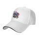 Black Baseball Cap With Cobra Puffs Graphic Print