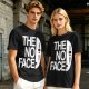 Olive T-shirt with The No Face graphic print