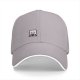 Black Baseball Cap With Cute Drumming Character Embroidery