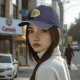 Black Baseball Cap With Pizza Club Pineapple Slice Graphic