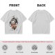 Olive graphic t-shirt with 'Enjoy the grind Assholes' coffee grinder mascot print