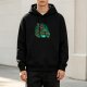 Black hoodie with Final Fantasy Barret and Cloud sewer scene graphic