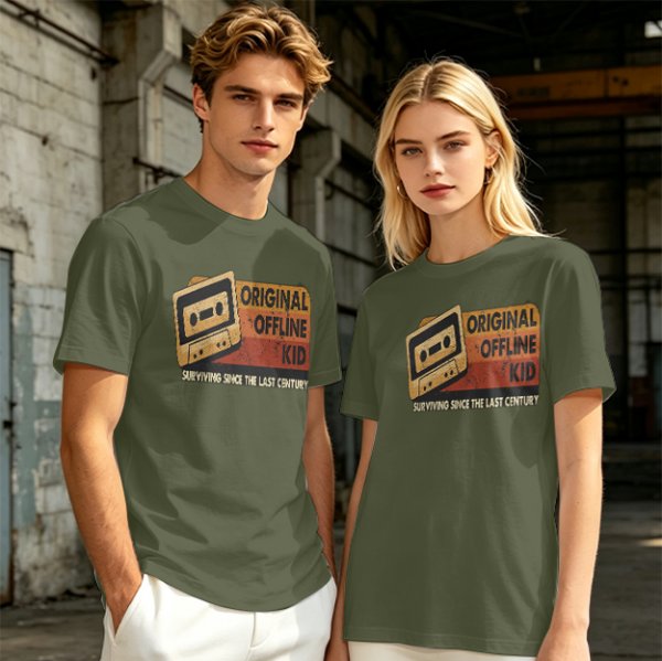 Original Offline Kid Cassette Retro Graphic T-Shirt