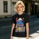 Olive t-shirt with cat ramen stall and Mount Fuji graphic