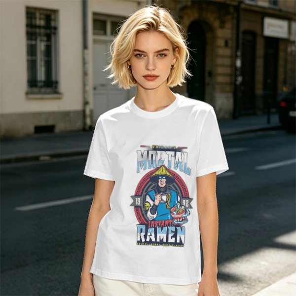 Mortal Instant Ramen Graphic Tee for Gaming Fans