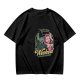 Olive green graphic t-shirt with 'Let's be Wicked Together' witch design