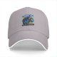 Black baseball cap with Galactic Gunshow skeleton graphic print