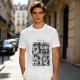 Olive T-Shirt with Retro Mario Brother Character Grid Art