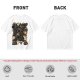 Olive T-Shirt With Cute Black Cats And Coffee Themed Print