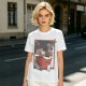 Olive t-shirt with playful kittens in takeout noodle box graphic