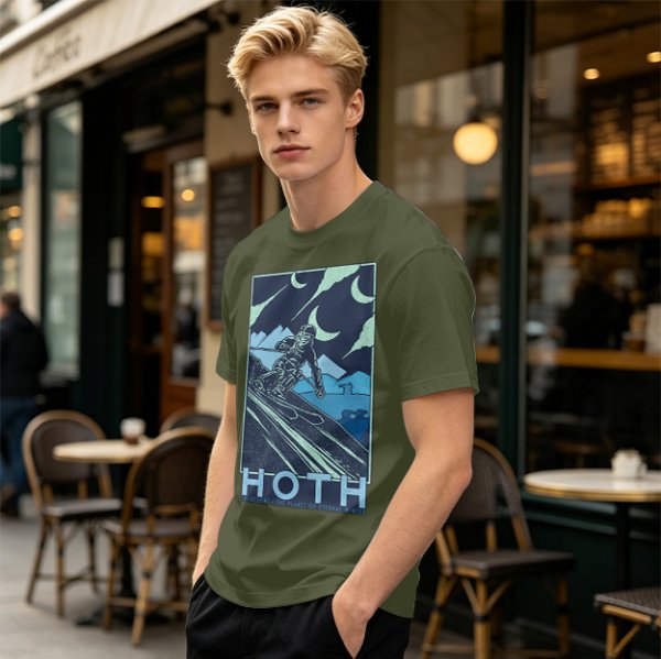Hoth Skiing Graphic Tee for Winter Sports Fans