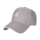 Black Baseball Cap With Cute Angry White Creature Graphic