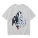 Olive T-Shirt Featuring Toothless and Light Fury Dragons