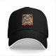 Black baseball cap with creepy Teletubbies 'Always Say Bye-bye' print