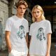 Olive T-Shirt With Dreamcatcher And Cute Cat Kittens Print