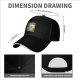 Black baseball cap with OMG Oh My Guac! sugar skull graphic