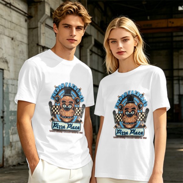Freddy Fazbear's Pizza Place Graphic Olive T-Shirt