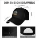 Black baseball cap with raccoon graphic and 'Eat Trash' text