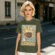 Oversized Dark Green T-Shirt With The Coffee Tarot Card Style Print