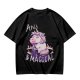 Anxious Magical Unicorn Graphic Olive T-Shirt