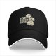 Black Baseball Cap With Live Laugh Love Skull Graphic