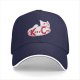 Black baseball cap with Kitty Cat graphic and text