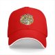 Black baseball cap with cute Halloween doodle art print
