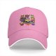 Black baseball cap with Halloween animal cupcake graphic design