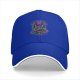 Black Baseball Cap With Fantasy Dragon And Warrior Graphic