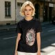 Olive Green T-Shirt with Studio Ghibli Character Collage Print