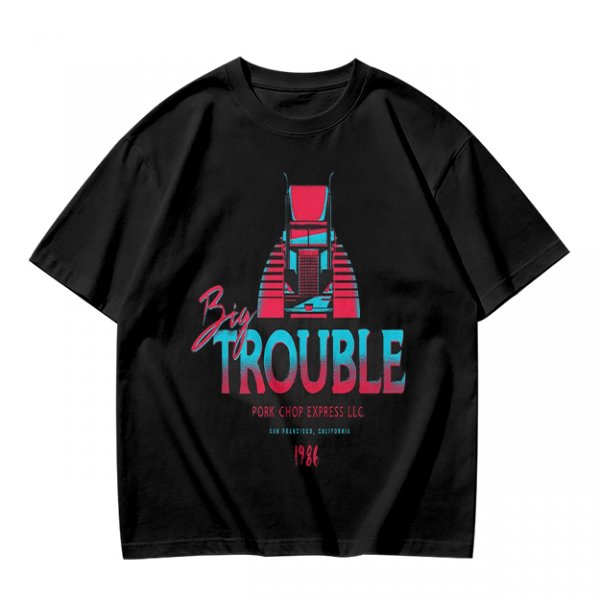 Big Trouble Pork Chop Express 1988 Graphic T-Shirt Design