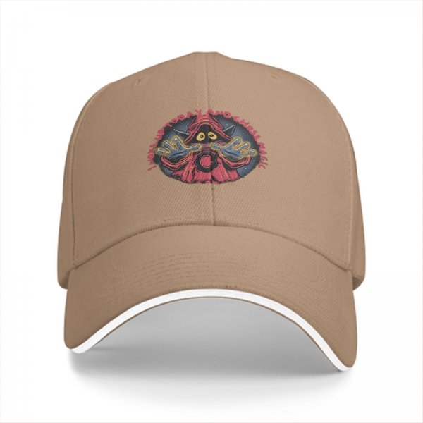 Black baseball cap with wizard graphic and 'I woke up today and chose magic' text
