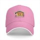 Black baseball cap with retro espresso coffee cup graphic