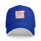 Black Baseball Cap With Pastel Cucumber Themed Graphic Print