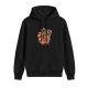 Black hoodie with The Legend of Zelda chibi character print