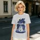 Olive T-Shirt With Magical Fantasy Creature Silhouette Art Print