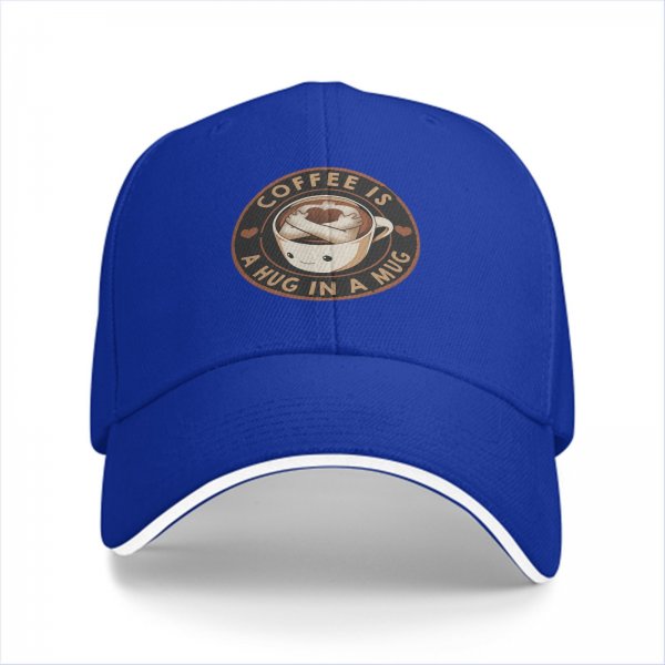 Coffee Is A Hug In A Mug Black Baseball Cap