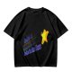 Olive Graphic T-Shirt With Star And Rainbow Text Design